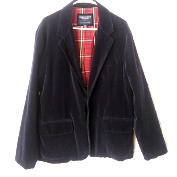 American Eagle Outfitters Other - VNT American Eagle men's blue velvet blazer